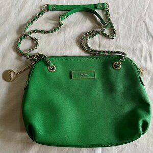 Brand New DKNY Emerald Green Crossbody Bag | Gold Chain Strap